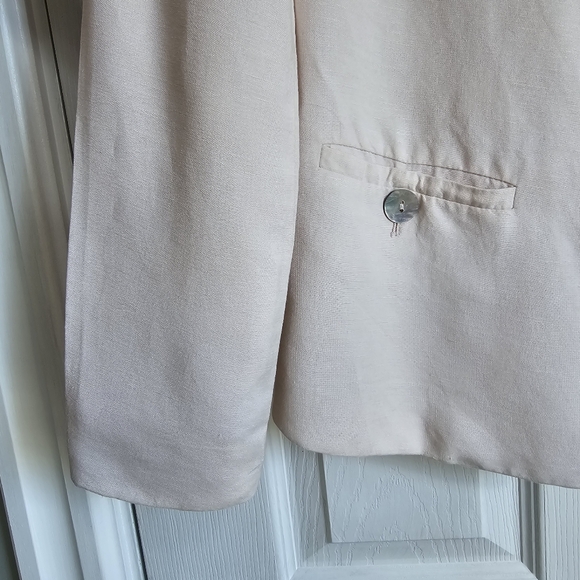 🌷Linen Blazer pale pink - Picture 3 of 12
